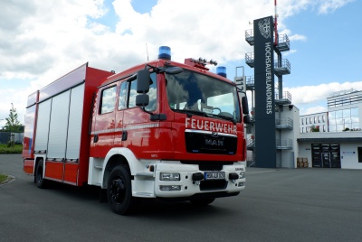 Der GW-G am Zentrum für Feuerschutz und Rettungswesen (ZFR) in Meschede-Enste in 2020