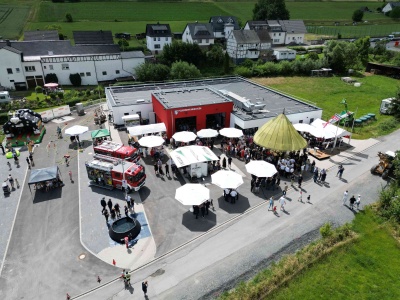 Blick auf das Feuerwehrhaus