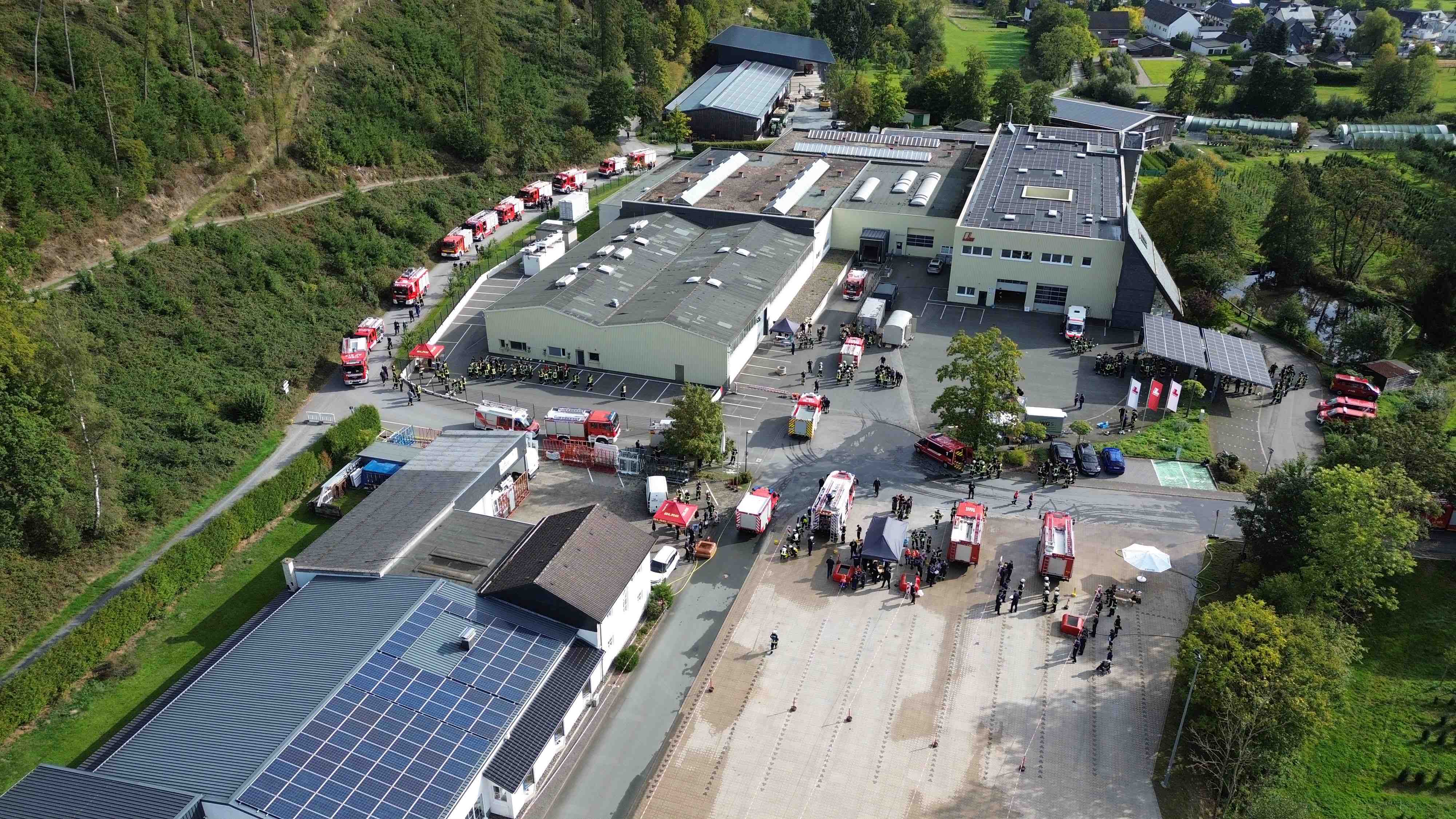 Blick auf das �bungsgel�nde