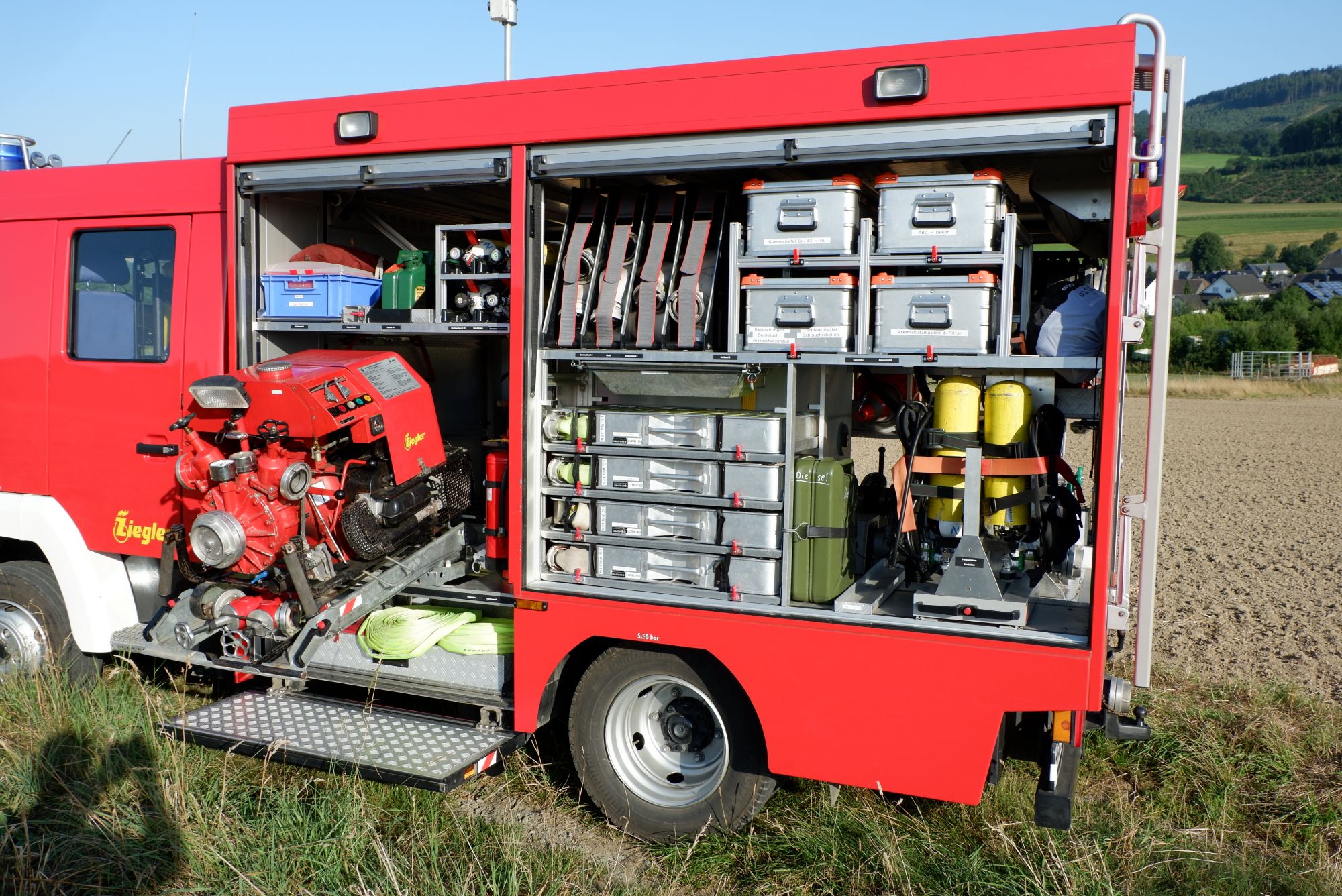 Beladung Fahrerseite Beladung Fahrerseite