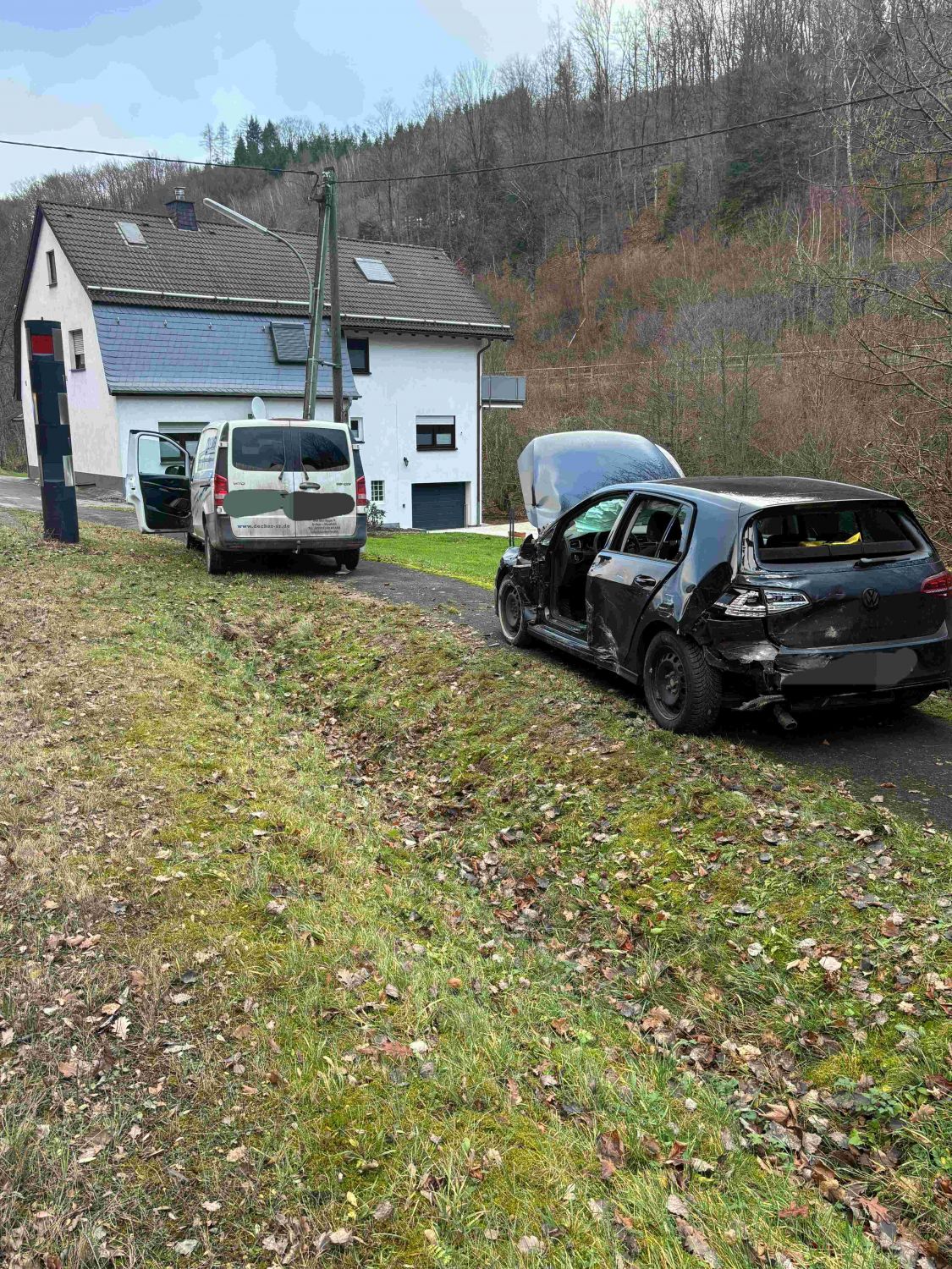 Blick auf die Einsatzstelle