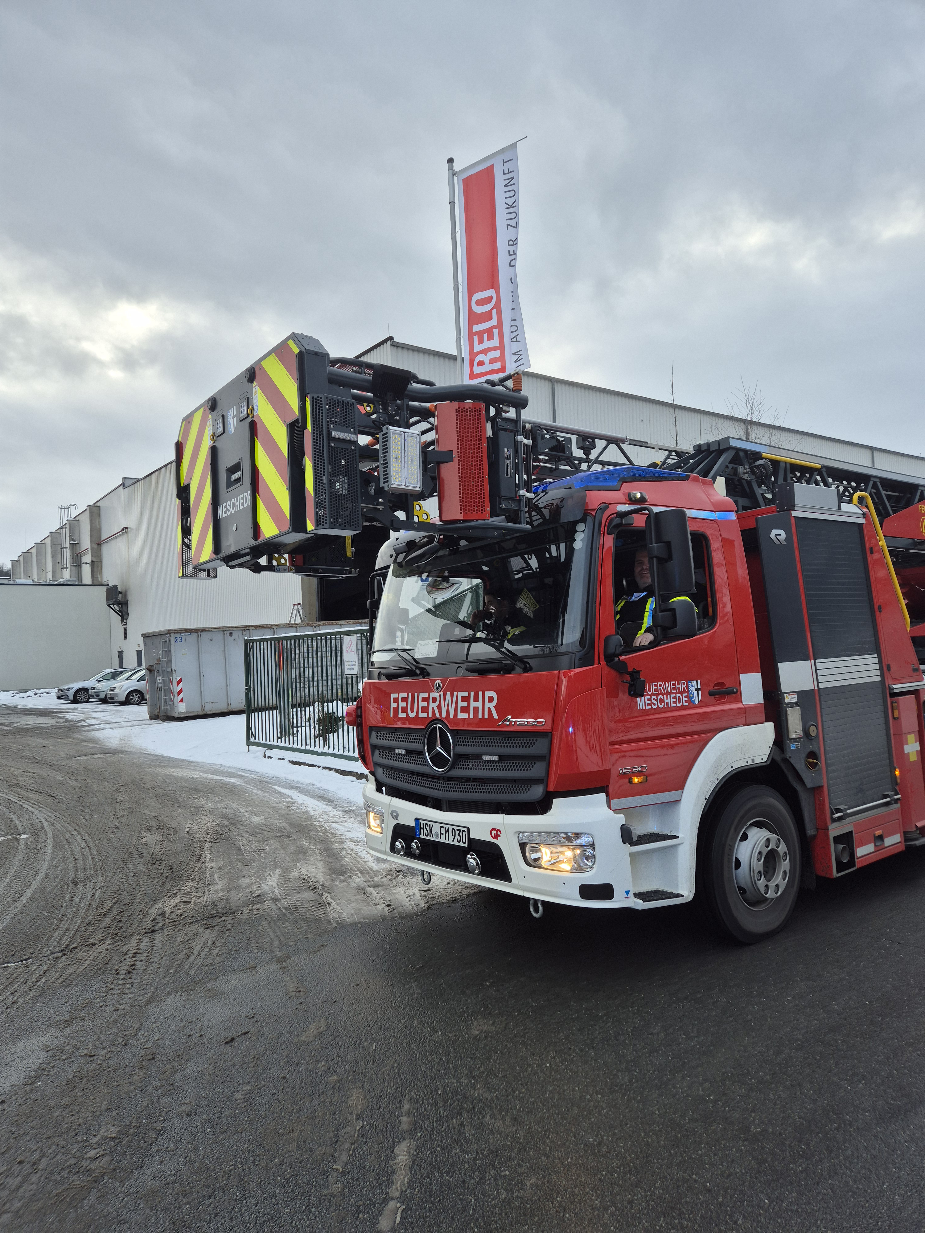 Blick auf die Einsatzstelle