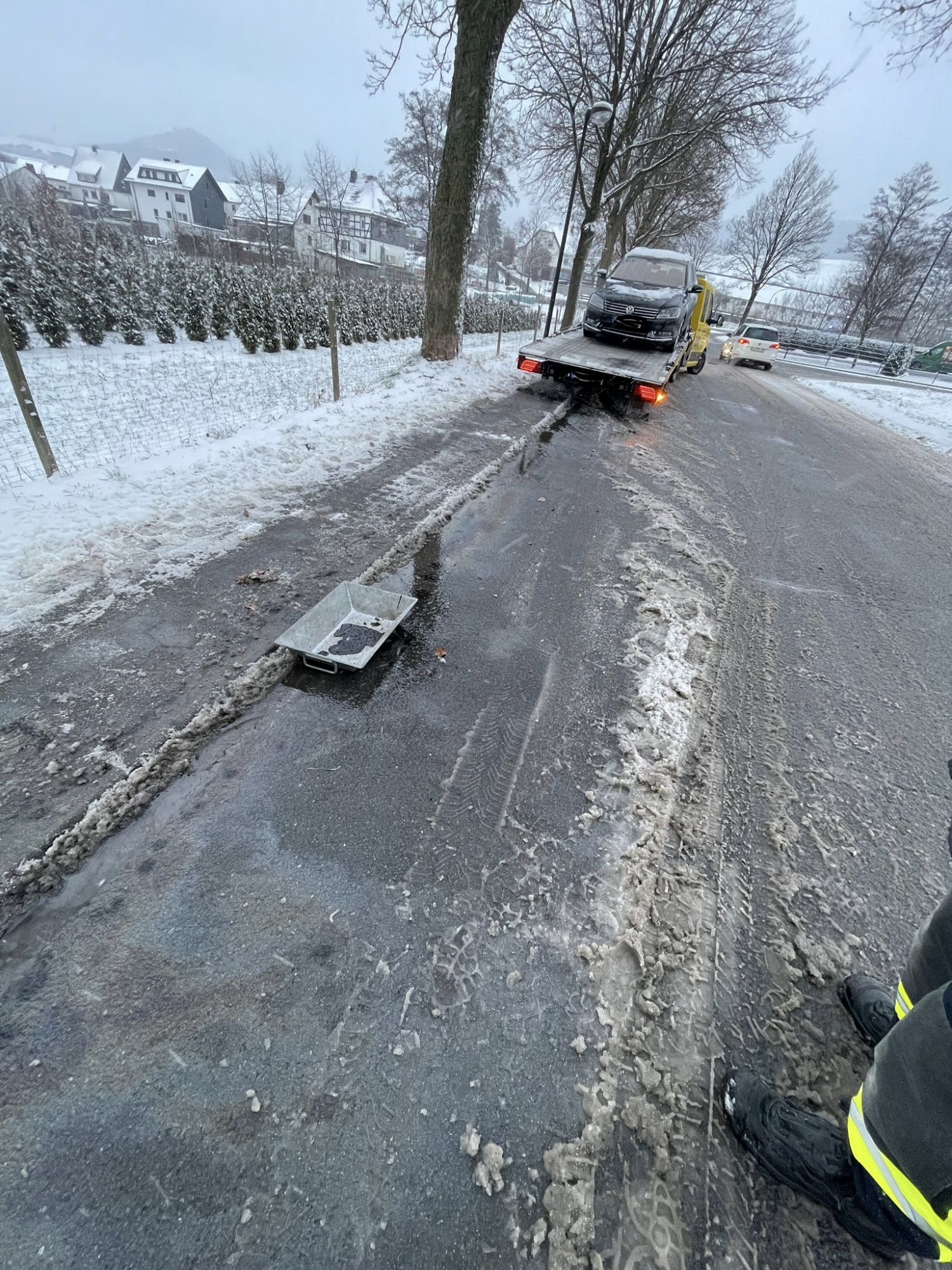 Blick auf die Einsatzstelle