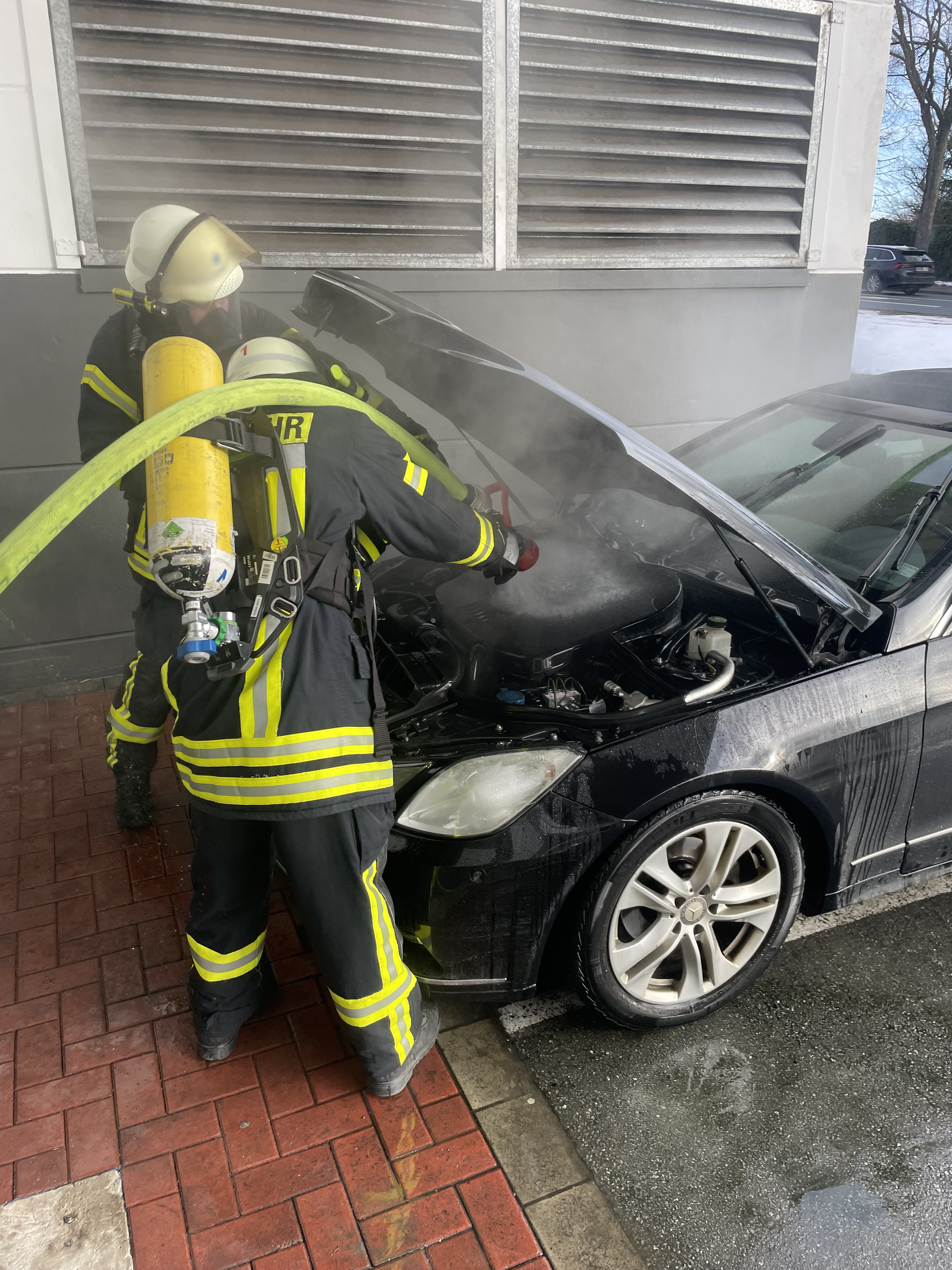 Blick auf die L�scharbeiten