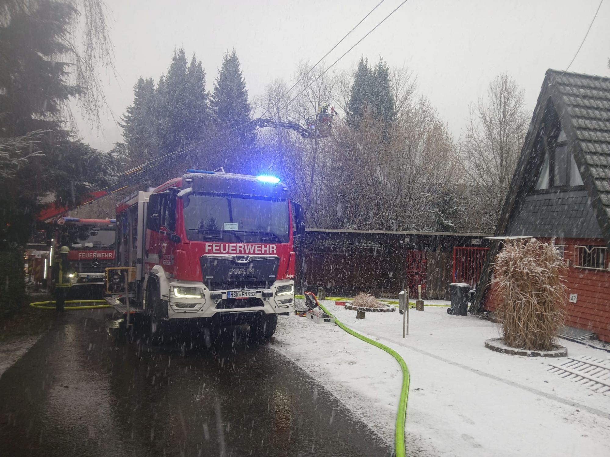 Blick auf die L�scharbeiten