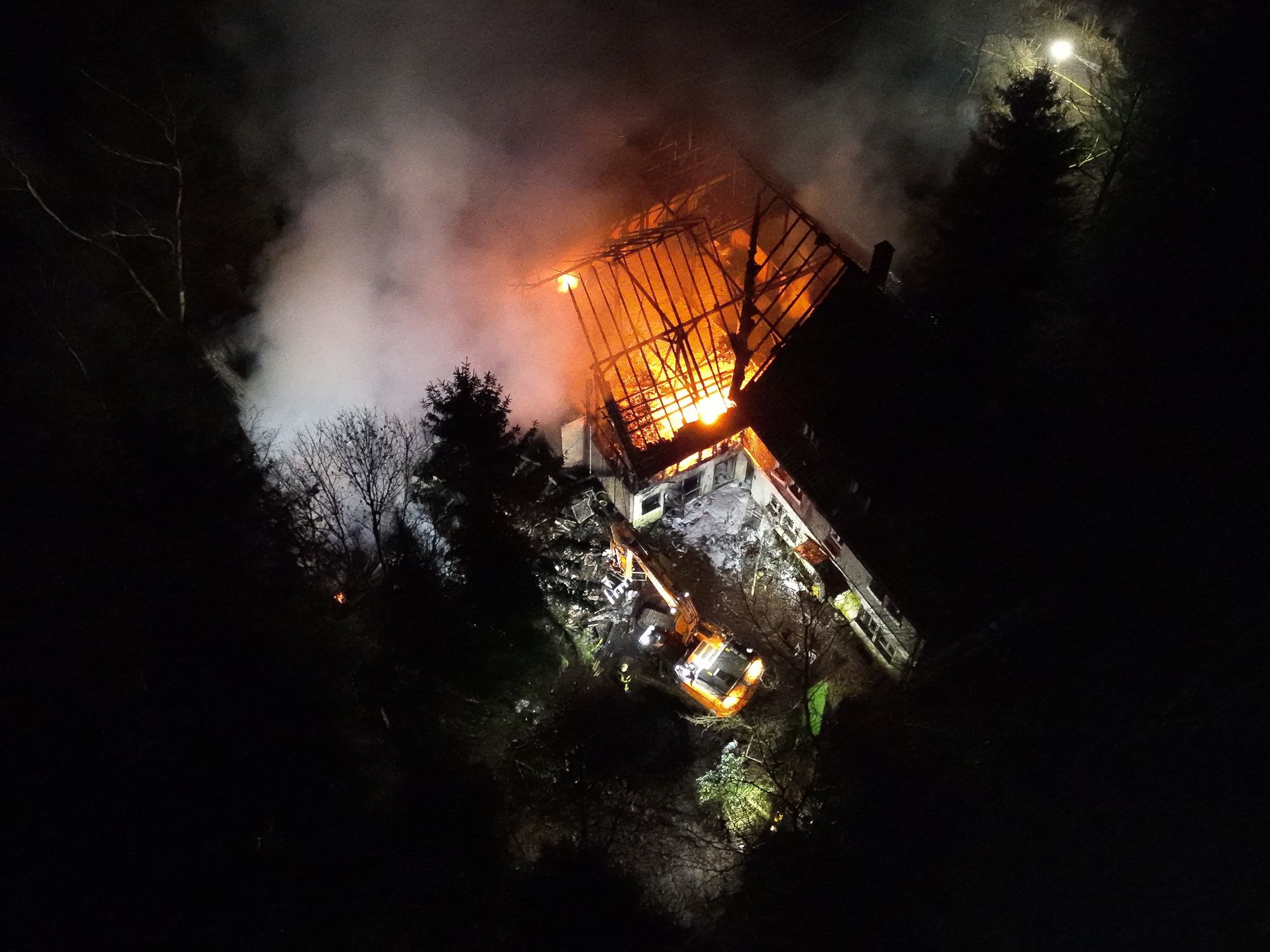 Drohnenaufnahme vom DRK