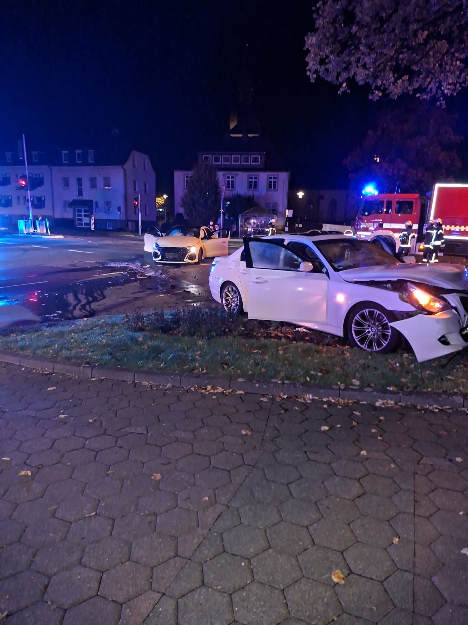 Blick auf die Unfallkreuzung