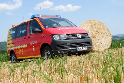 Das MTF auf einem Feld nahe Grevenstein zur Erntezeit in 2019