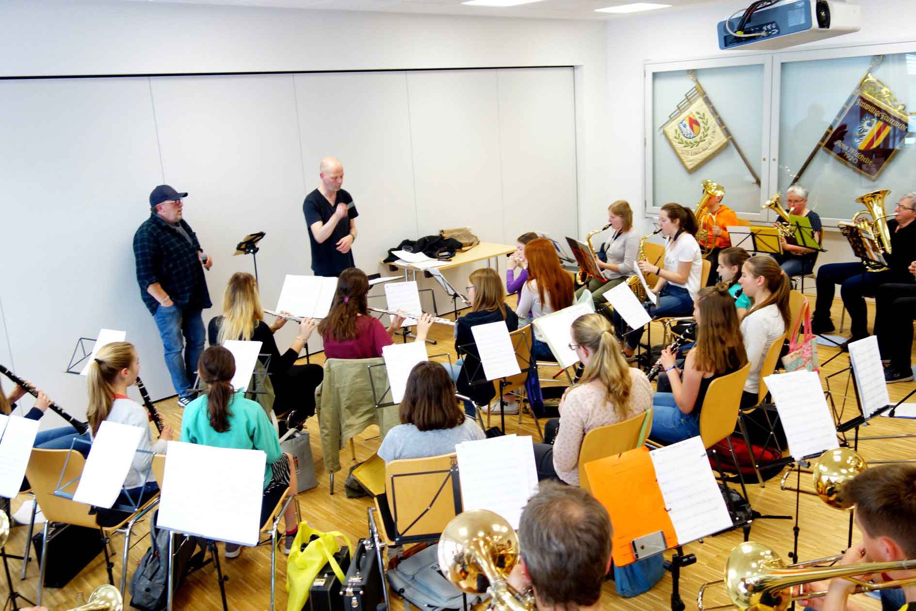 Probe des Jugendorchesters im Jahr 2019 Probe des Jugendorchesters im Jahr 2019