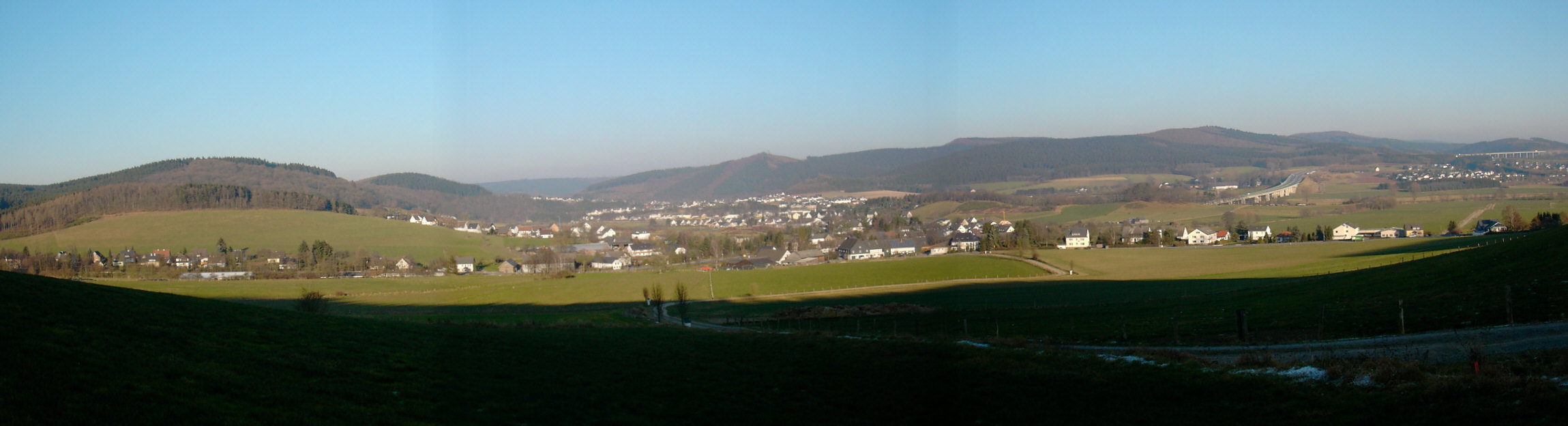 Panoramaaufnahme von Olpe Panoramaaufnahme von Olpe