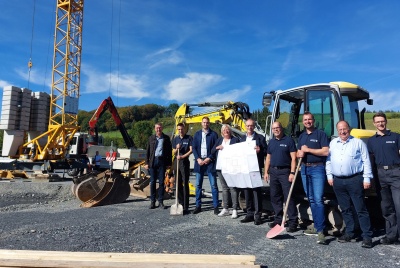 Spatenstich fr das neue Feuerwehrhaus fr Calle und Wallen. Bildnachweis: Stadt Meschede