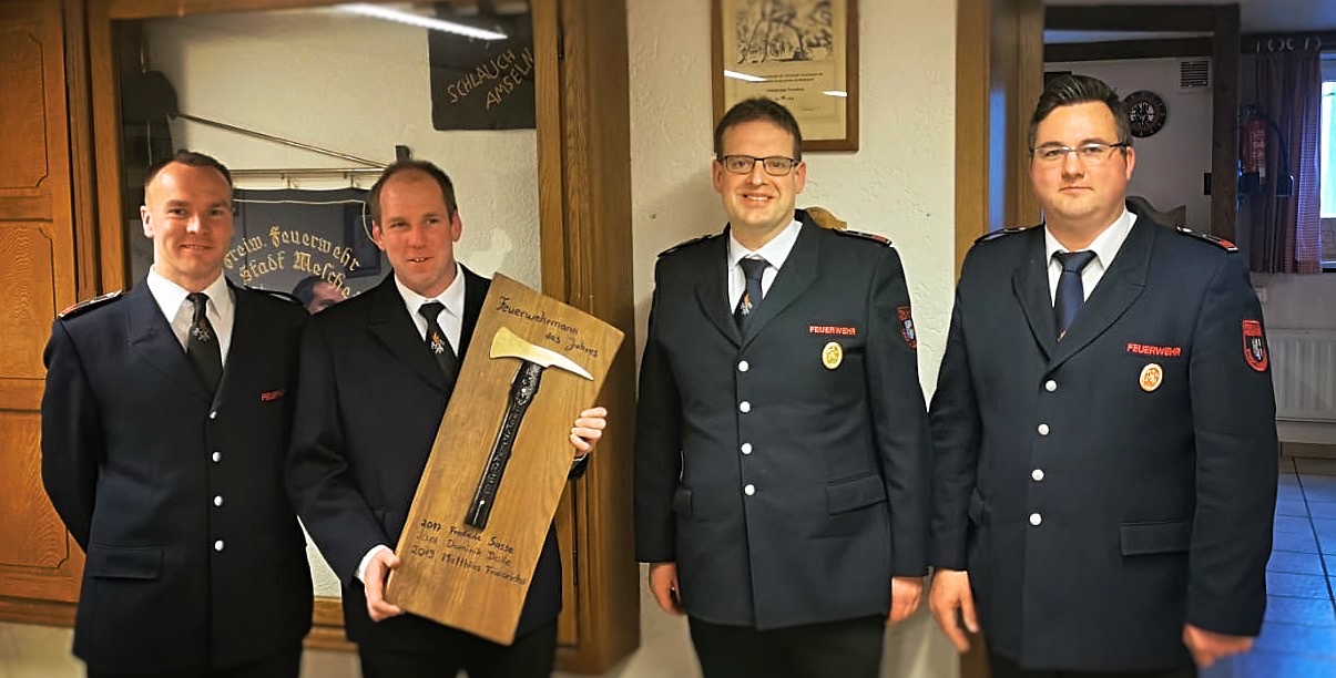 Matthias Friedrichs ist Feuerwehrmann des Jahres Matthias Friedrichs ist Feuerwehrmann des Jahres