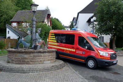 Das MTF neben dem Dorfbrunnen am Gendarmenmarkt in 2020